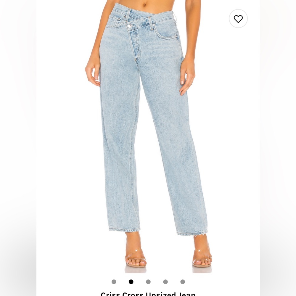 Agolde Criss Crossed Uprized Jean, size 28